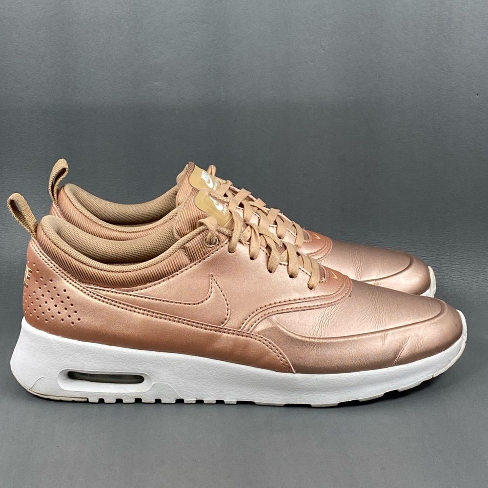 Nike Women's Metallic Rose Gold Athletic Shoes